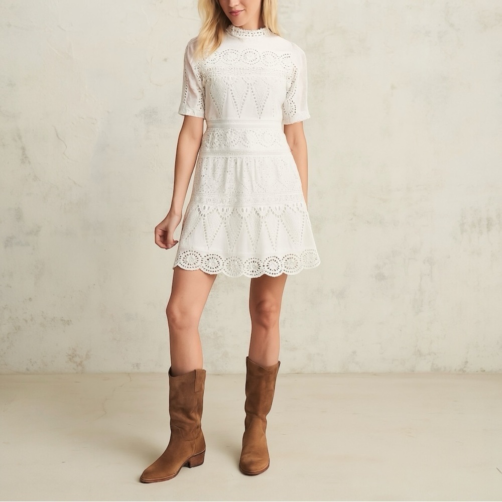 FLOREAT x ANTHROPOLOGIE Cottagecore Juliet Eyelet Lace Dress‎